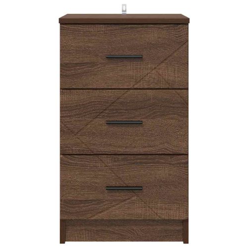 Нощен шкаф с чекмедже Кафяв дъб 38 x 38 x 66 см Инженерно дърво