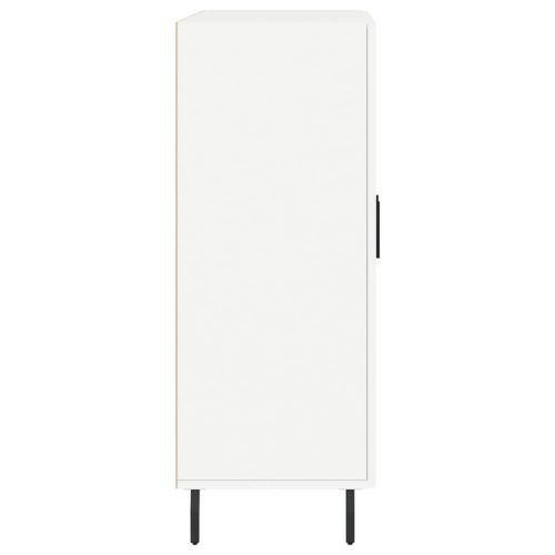 Сайдборд, бял, 69,5x34x90 см, инженерно дърво