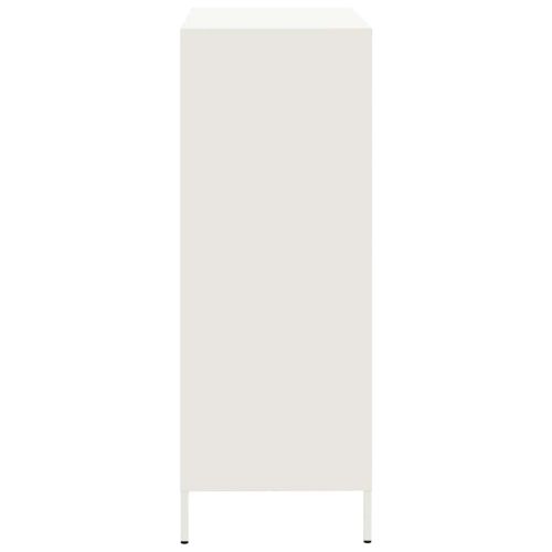 Висок шкаф, бял, 68x39x101,5 см, стомана
