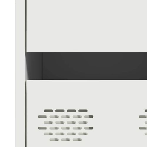 Висок шкаф, бял, 68x39x101,5 см, стомана