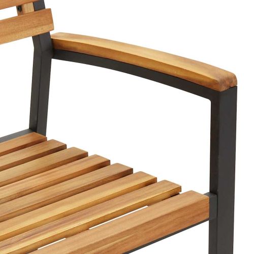 Комплект за хранене в градината 9 pcs Черно