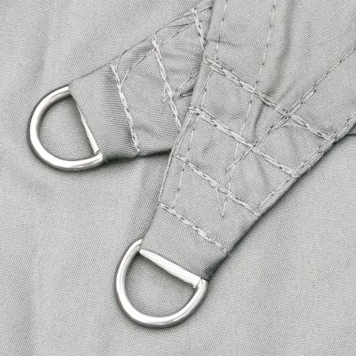 Слънцезащитно платно светлосиво 6x3 м 100% полиестер Оксфорд