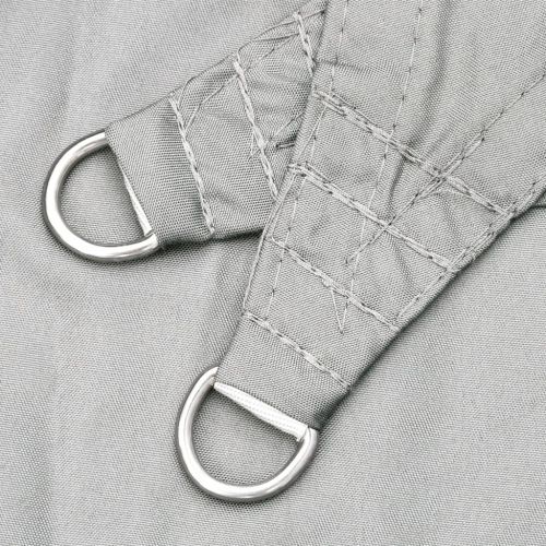 Слънцезащитно платно светлосиво 6x4 м 100% полиестер Оксфорд