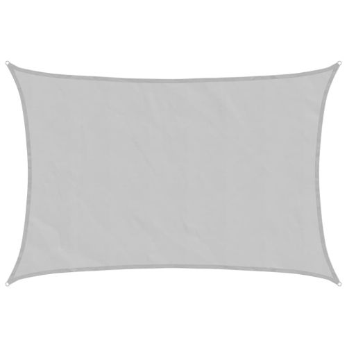 Слънцезащитно платно светлосиво 6x5 м 100% полиестер Оксфорд