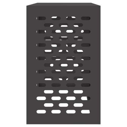 Покритие за климатик Черно 110 x 50 x 80 cm Стомана