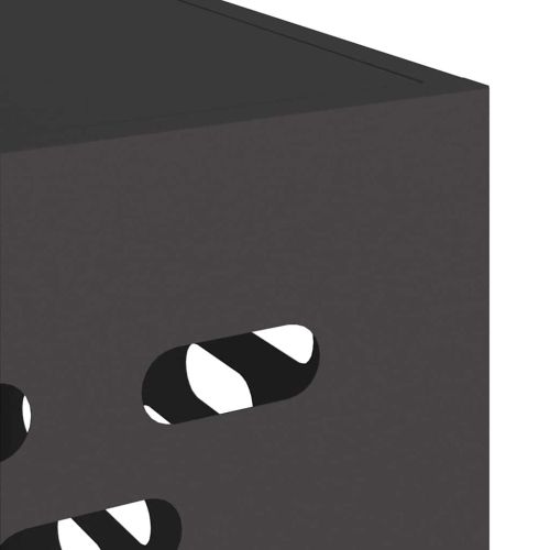 Покритие за климатик Черно 110 x 50 x 105 см Стомана