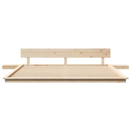 Рамка за легло Кафяво 180 x 200 cm Дърво