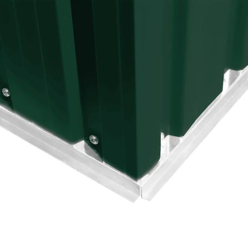 Градинска барака, 257x298x178 см, метал, зелена