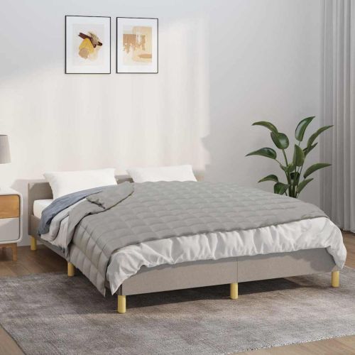 Утежнено одеяло сиво 140x200 см 10 кг плат