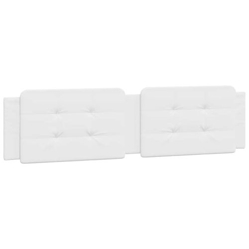 Рамка за легло без матрак Zadar, бяла, 200x200 см, изкуствена кожа