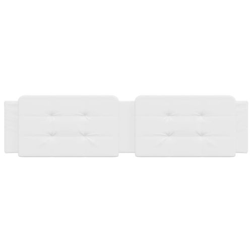 Мека табла за легло Zadar, бяла, 200 см, изкуствена кожа