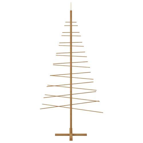 Дървено Коледно Дърво с поставка Кафяво 210 cm бамбук