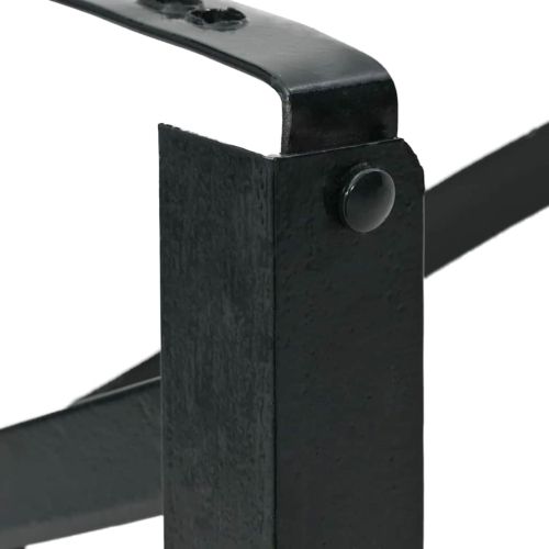 Крака за бирана пейка Черно Прахово боядисана стомана