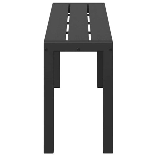 Градинска пейка Черно 100 x 28 x 45cm Стомана