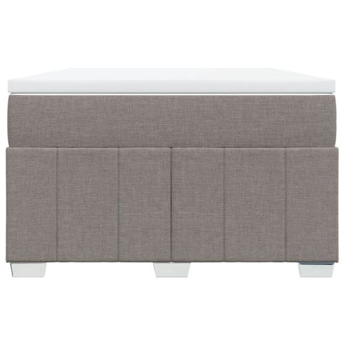 Боксспринг легло с матрак, таупе, 120x190 см, плат