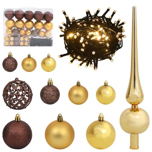 С изкуствено коледно дърво с поставка Бяло 150 cm PE и PVC