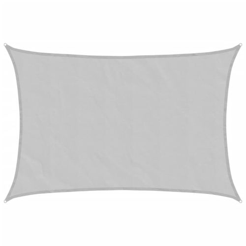 Слънцезащитно платно светлосиво 7x6 м 100% полиестер Оксфорд
