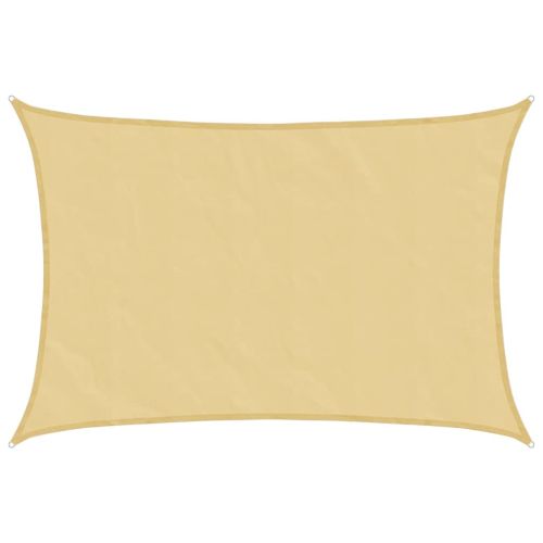 Слънцезащитно платно пясъчно 4,5x3,5 м 100% полиестер Оксфорд
