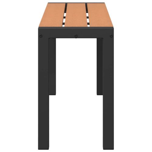 Градинска пейка Кафяво 100 x 28 x 45cm Стомана