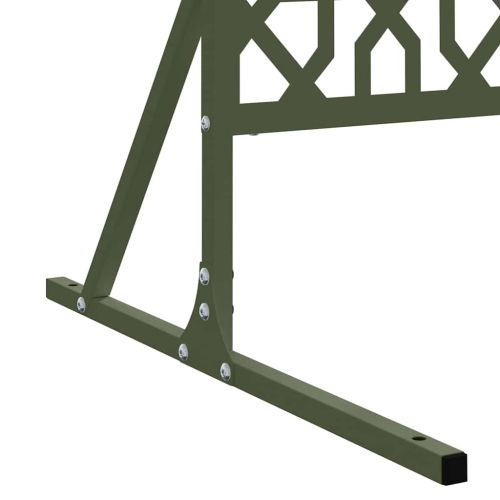 Екран за уединение Маслинено 100 x 50 x 180 см Стомана