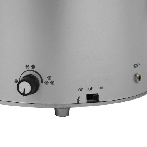 Коледна елха с валящ сняг и основа от чадър, бяла, 75 см