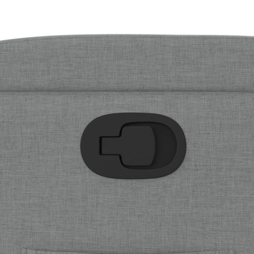 Фотьойл с регулируема облегалка, светлосив, плат