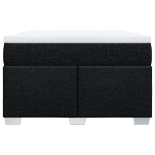 Боксспринг легло с матрак, черно, 120x190 см, плат