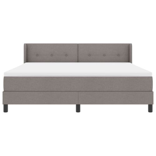 Легло с пружинирана основа Таупе 200 x 180 cm Полиестер