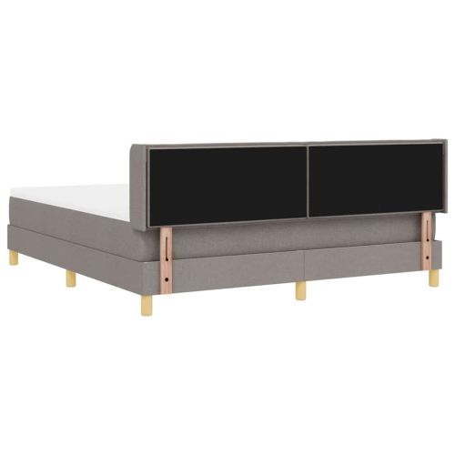 Легло с пружинирана основа Таупе 200 x 180 cm Полиестер