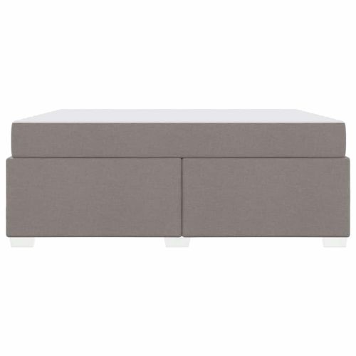 Рамка за легло с матрак Таупе 180 x 200 cm текстил