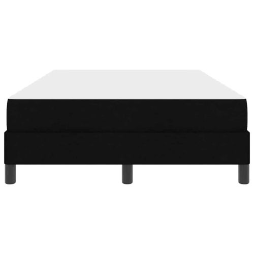Легло с пружинирана основа с матрак Черно 120 x 190 cm текстил