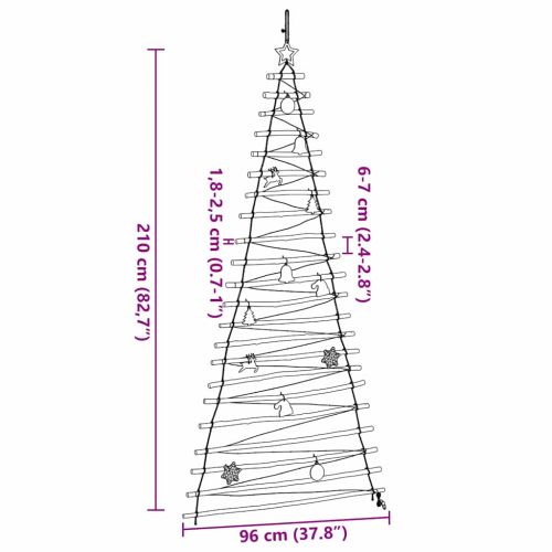 Коледно дърво Естествен 210 cm масивна ясена дървесина