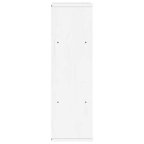 Страничен шкаф ODDA White 40x24x79 cm Масивна дървесина Бор