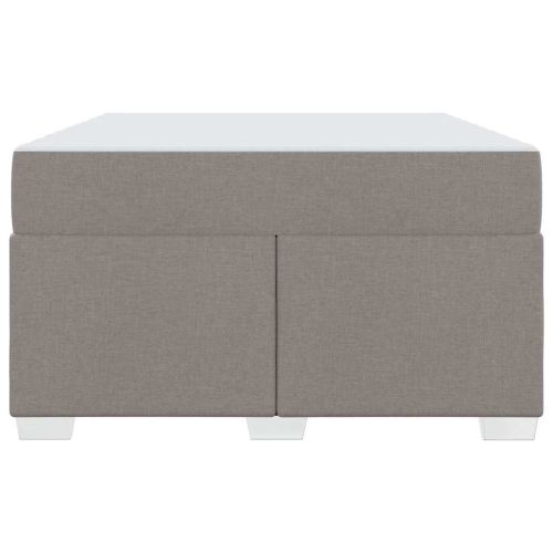 Рамка за легло с матрак Таупе 120 x 190 cm текстил