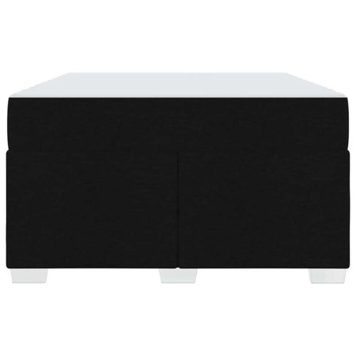 Рамка за легло с матрак Черно 120 x 190 cm текстил