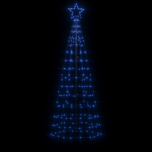 Коледна светеща елха с шипове 220 LED синя 180 см
