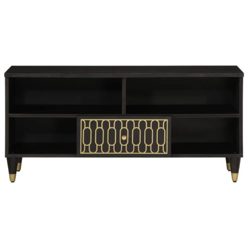 ТВ шкаф, 100x33x46 см, мангово дърво масив