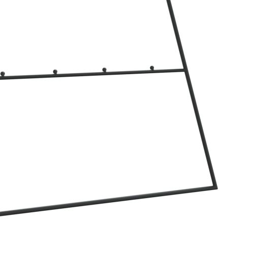 Метална коледна елха за декорация черна 210 см