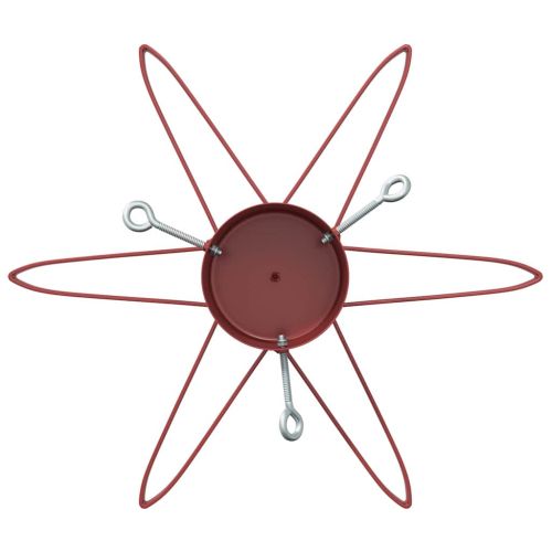 Статив за коледно дърво 1.73 Червено 50 х 50 х 15,5 см Стомана
