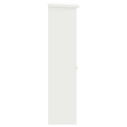 Пощенска кутия за пратки Бяло 44,5 x 29 x 110,5 см Стомана