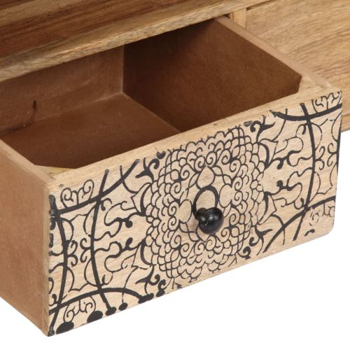 ТВ шкаф, 140x30x40 см, мангово дърво масив