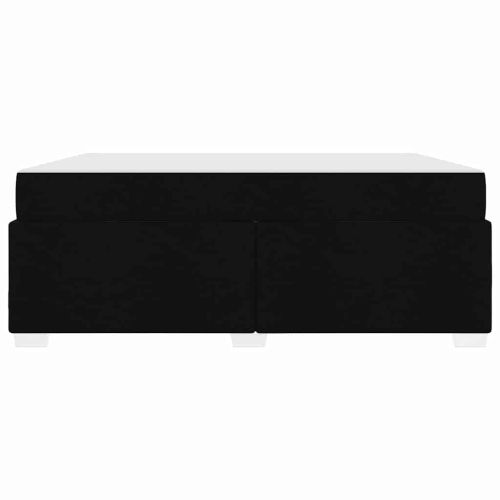 Рамка за легло с матрак Черно 180 x 200 cm текстил