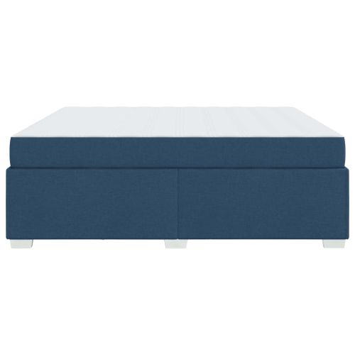 Рамка за легло с матрак Синьо 180 x 200 cm текстил