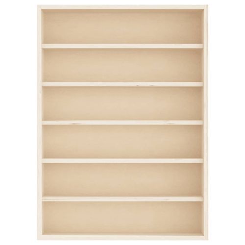 Дървена колекционерска витрина с 6 рафта 40x8,5x55 см