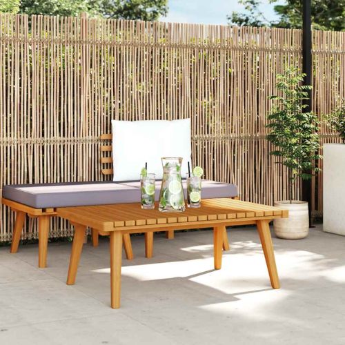 Градинска кафе маса, 90x55x35 см, акация масив