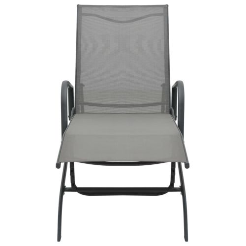 Шезлонг, стомана и textilene