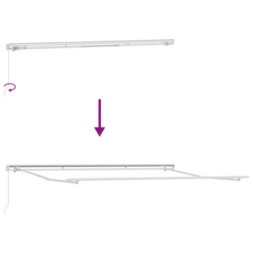 Сгъваем навес Синьо 350 x 200 cm текстил