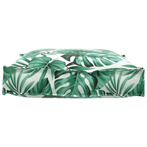 Възглавница Мотив с листа 70 x 70 x 12 cm Оксфордска тъкан