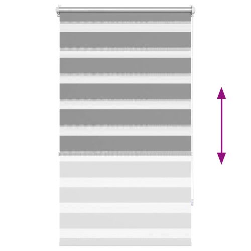 Зебра щора 70,9x120 см Ширина на плат 66,7 см сива