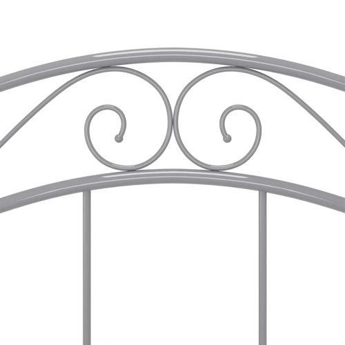 Рамка за легло, сива, метал, 100x200 cм